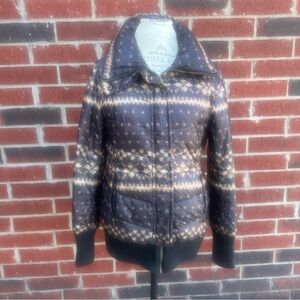 Andrew Marc Women's Tan and Cream Down Jacket